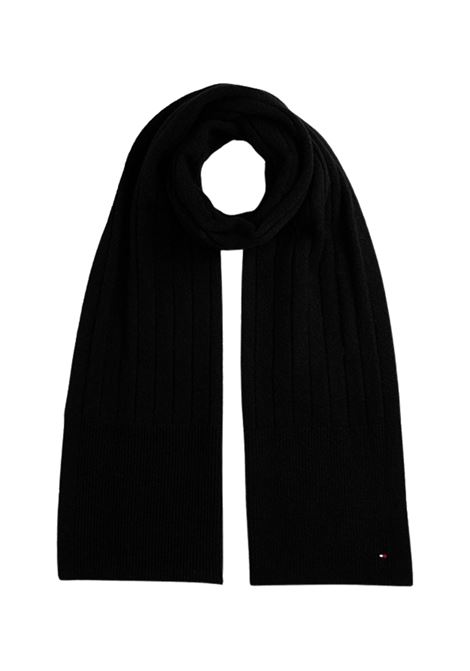 Set regalo con sciarpa e berretto morbidi NERO Tommy Hilfiger | AW0AW17994BDS